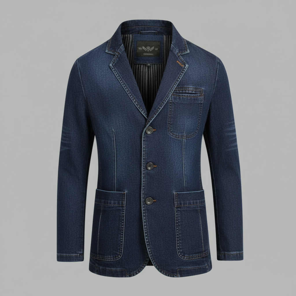 Blazer Denim Sob Medida | Blazer Para Homens Casual e Refinado