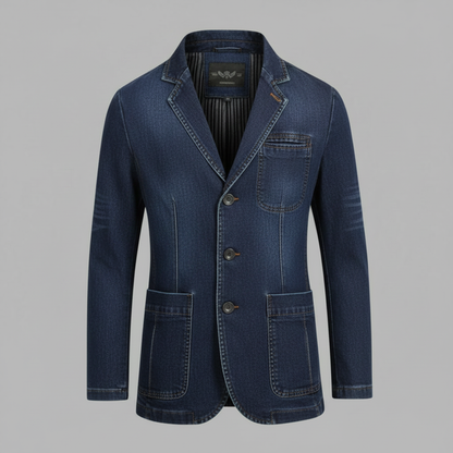 Blazer Denim Sob Medida | Blazer Para Homens Casual e Refinado