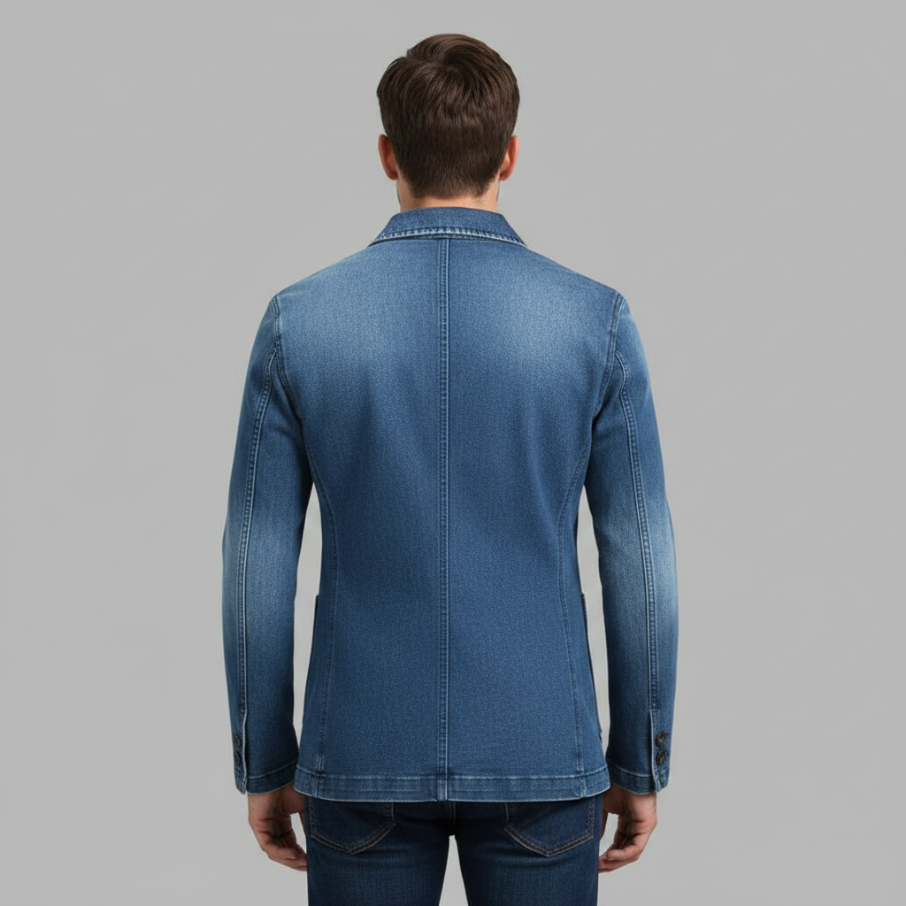 Blazer Denim Sob Medida | Blazer Para Homens Casual e Refinado