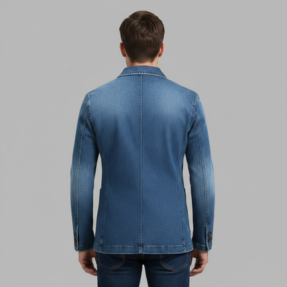Blazer Denim Sob Medida | Blazer Para Homens Casual e Refinado