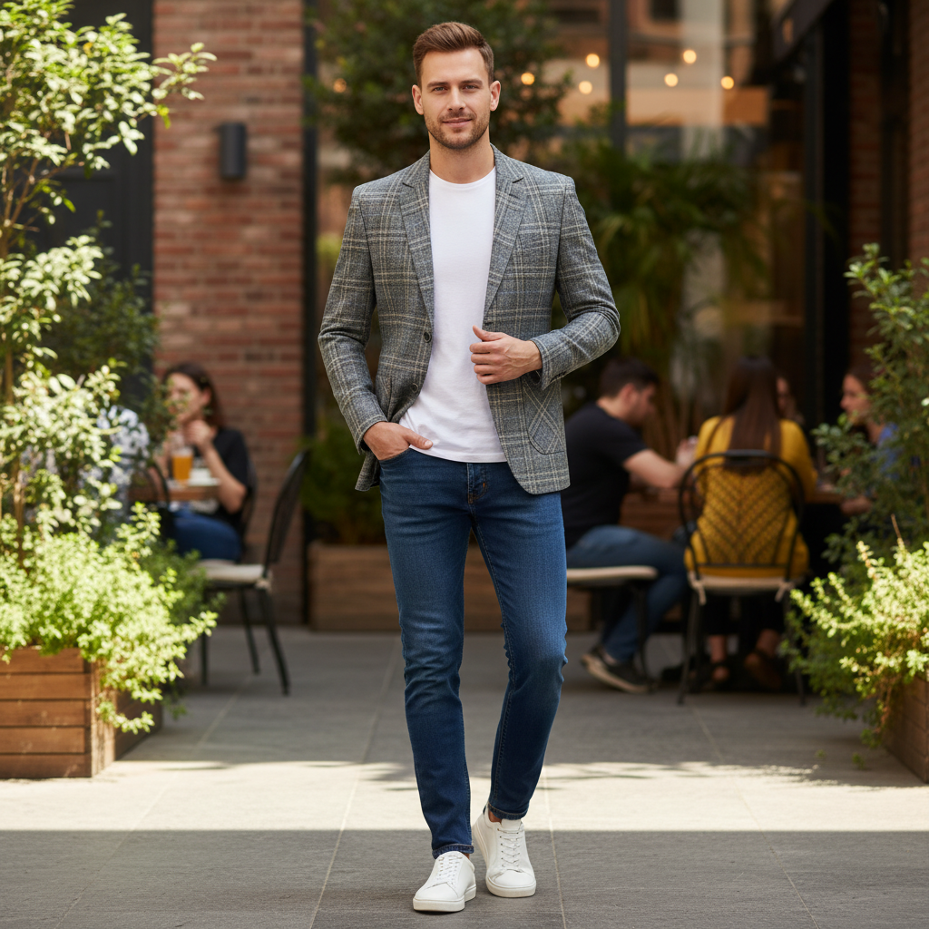 Blazer Slim Fit Masculino Leve | Casual e Formal