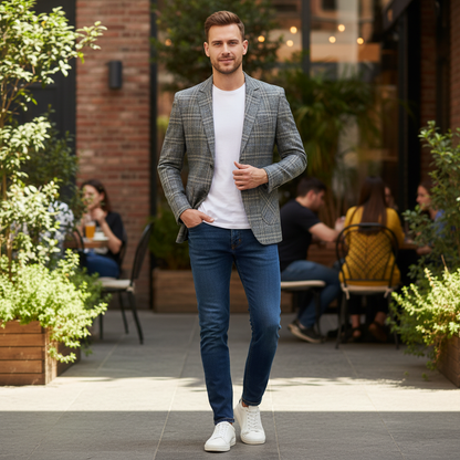 Blazer Slim Fit Masculino Leve | Casual e Formal