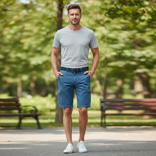 Cargoshort Masculino Confortável | Shorts Casuais para Lazer