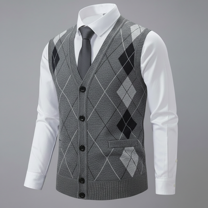 Colete Homem Diamante | Colete Para Homem Casual e Sofisticado
