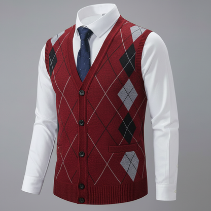 Colete Homem Diamante | Colete Para Homem Casual e Sofisticado