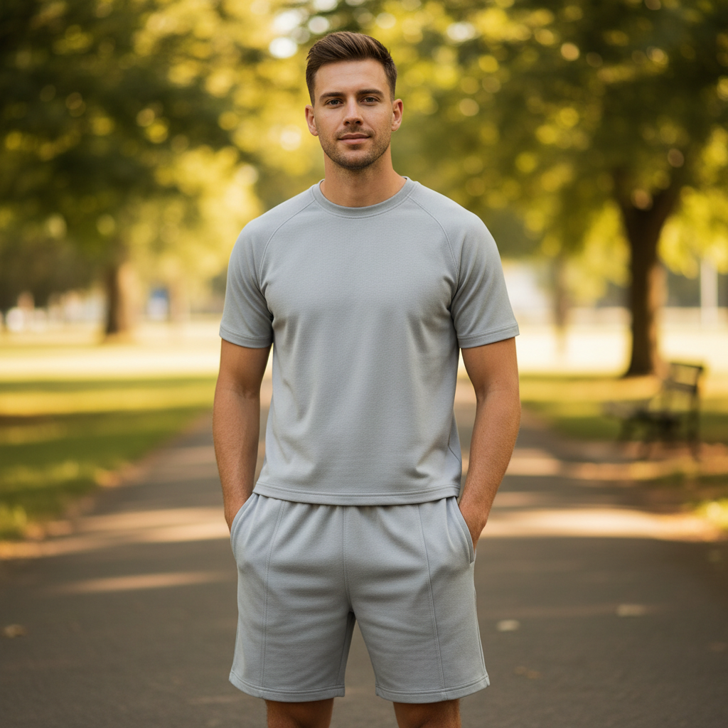 Conjunto Casual Masculino | Camisa e Shorts de Verão