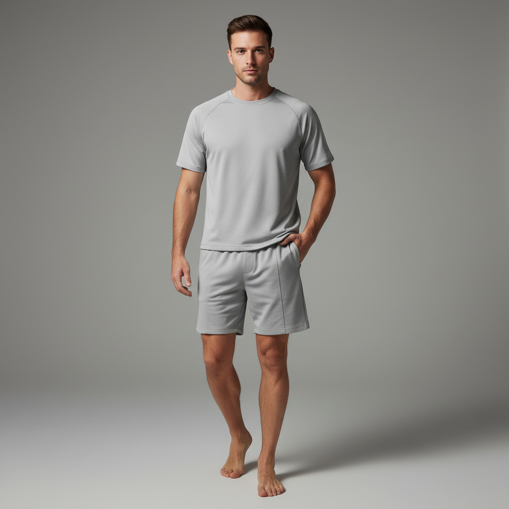 Conjunto Casual Masculino | Camisa e Shorts de Verão