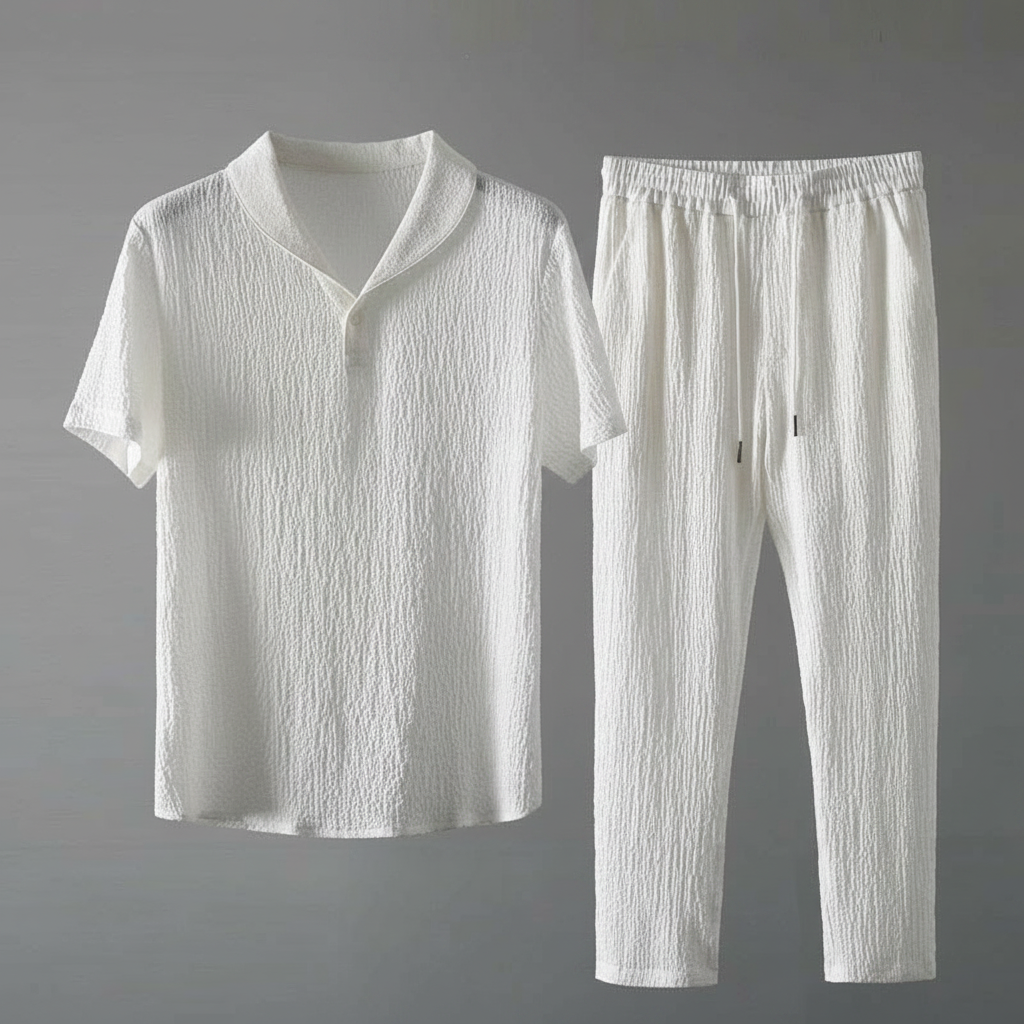 Lyno Conjunto Casual | Elegante para Homens em Preto e Branco