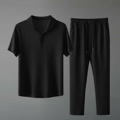 Lyno Conjunto Casual | Elegante para Homens em Preto e Branco