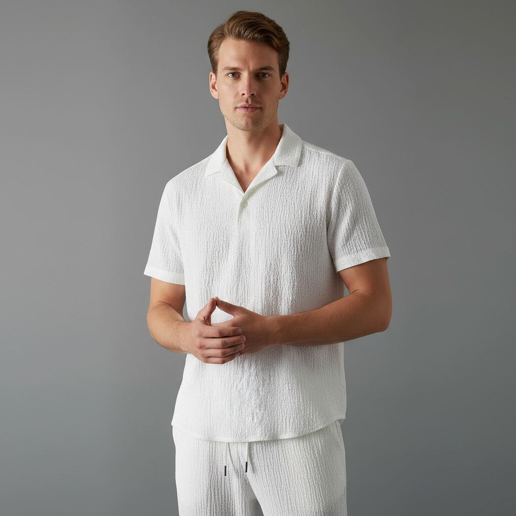 Lyno Conjunto Casual | Elegante para Homens em Preto e Branco