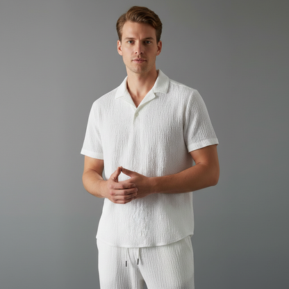 Lyno Conjunto Casual | Elegante para Homens em Preto e Branco