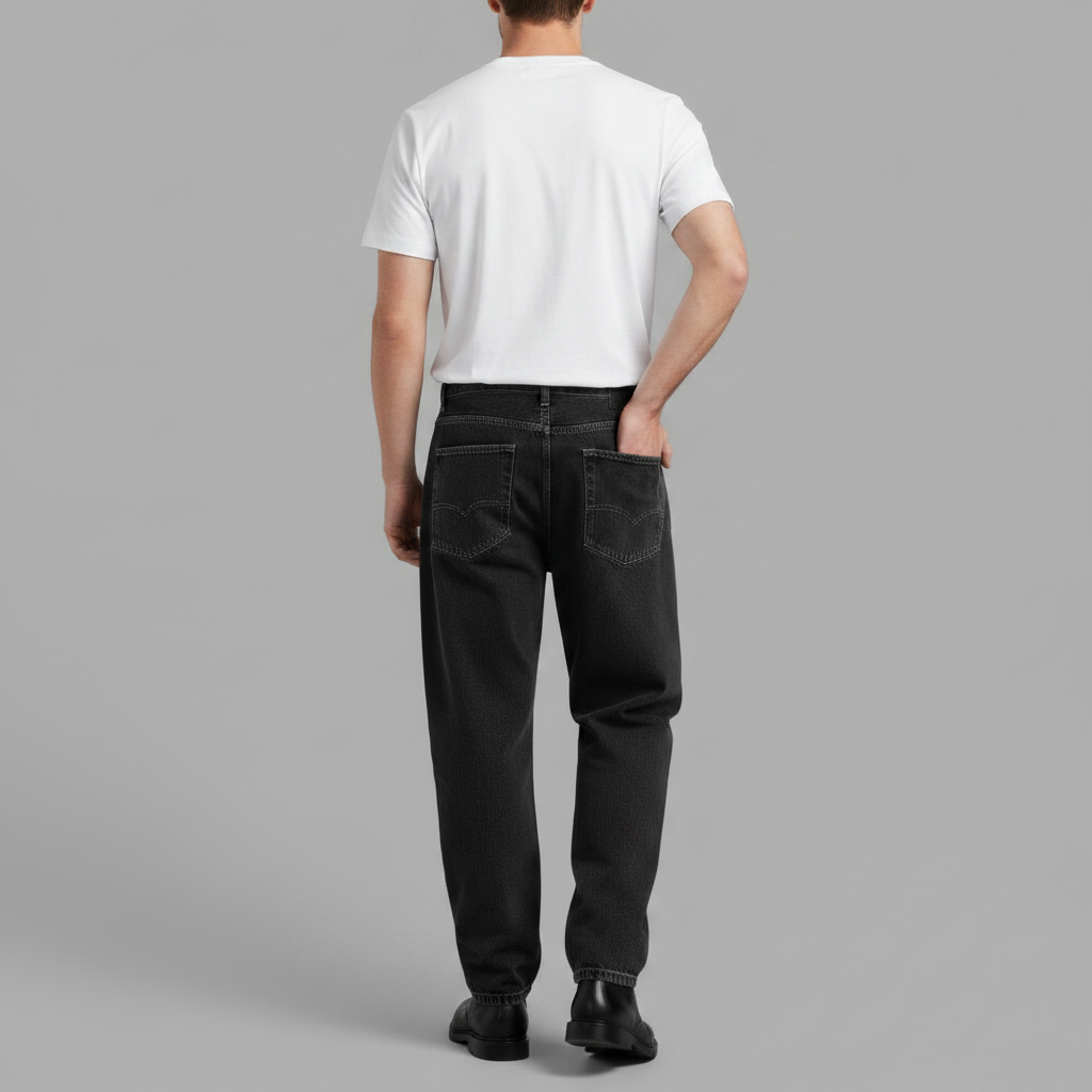 Calça Wide Leg Masculina Samuel | Calça Jeans Casual