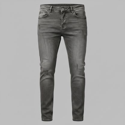 Calça Jeans Slim Fit Rasgado Masculino | Calça Casual Confortável