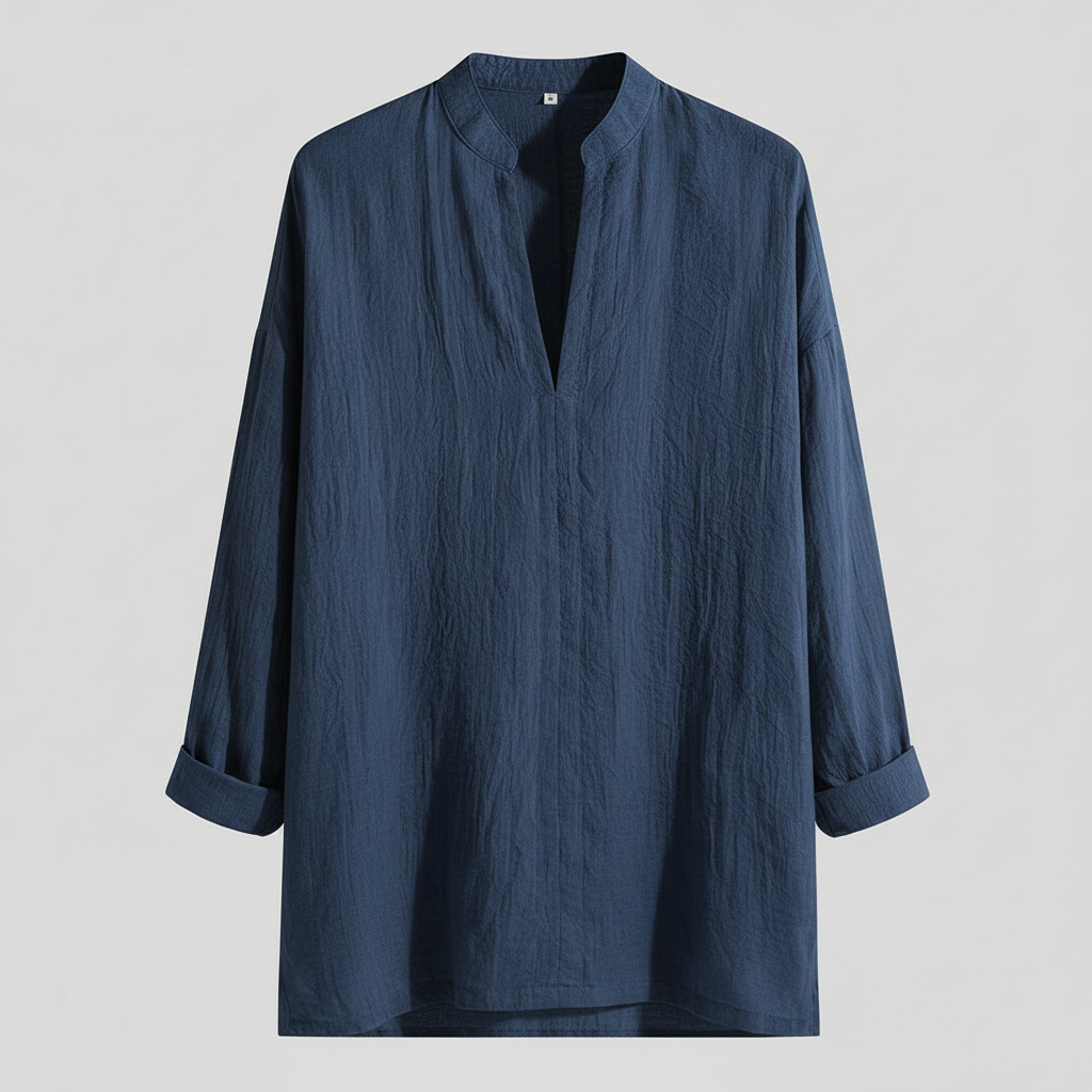 Camisa de Linho Masculina | Camisa Manga Curta Casual