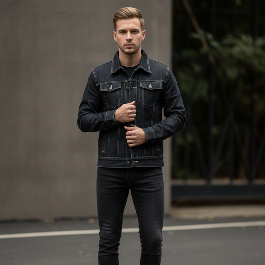 Jaqueta Jeans Masculina | Corte Trucker Casual