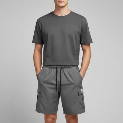 Short Cargo Masculino com Cintura Ajustável | Casual Verão
