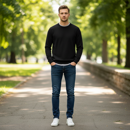 Suéter Masculino Gola Redonda | Conforto Diário Casual