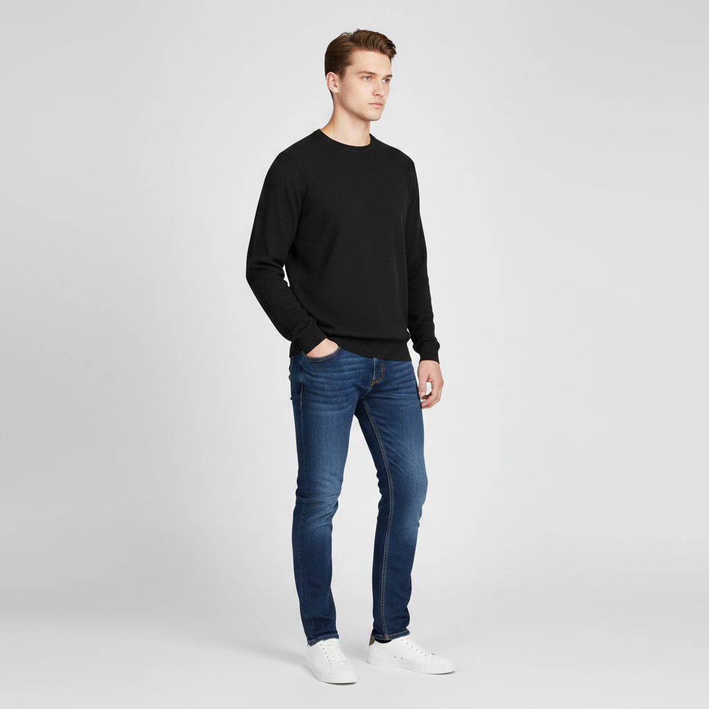 Suéter Masculino Gola Redonda | Conforto Diário Casual