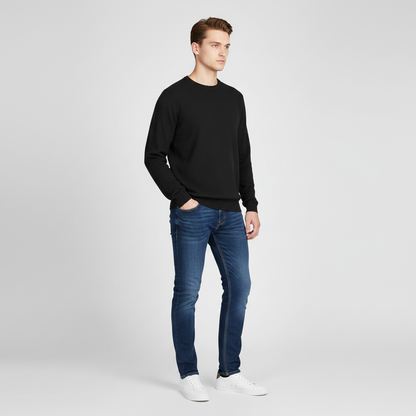 Suéter Masculino Gola Redonda | Conforto Diário Casual