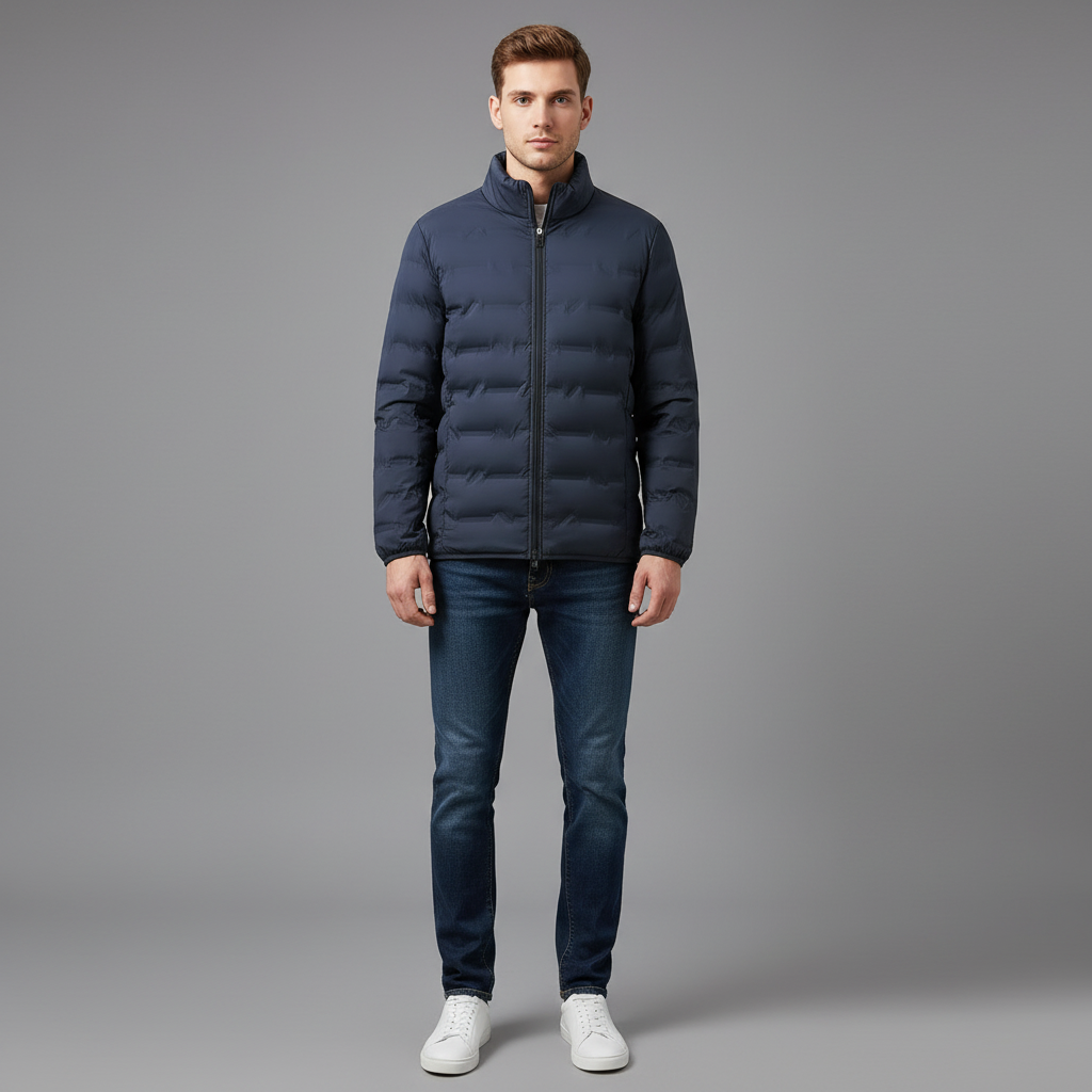 Jaqueta Masculina Leve Acolchoada | Design Slim e Resistente