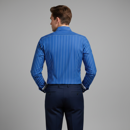 Camisa Listrada Masculina Slim Fit | Camisas Homem Elegantes