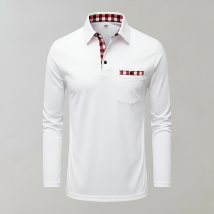 Camisa Polo Manga Longa Clássica | Polos Manga Comprida Homem