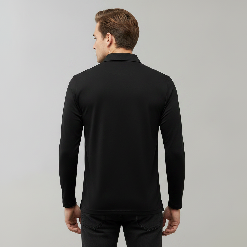 Camisa Polo Manga Longa Clássica | Polos Manga Comprida Homem