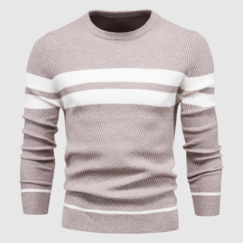 Suéter Elegante Listrado | Suéter Masculino Casual 3
