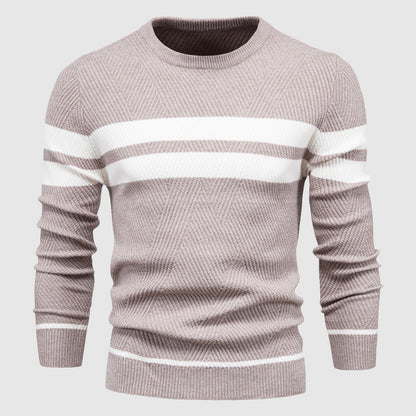 Suéter Elegante Listrado | Suéter Masculino Casual 3